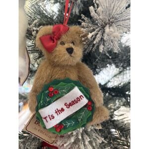 Boyd's Bear Plush Ornament Tis The Season